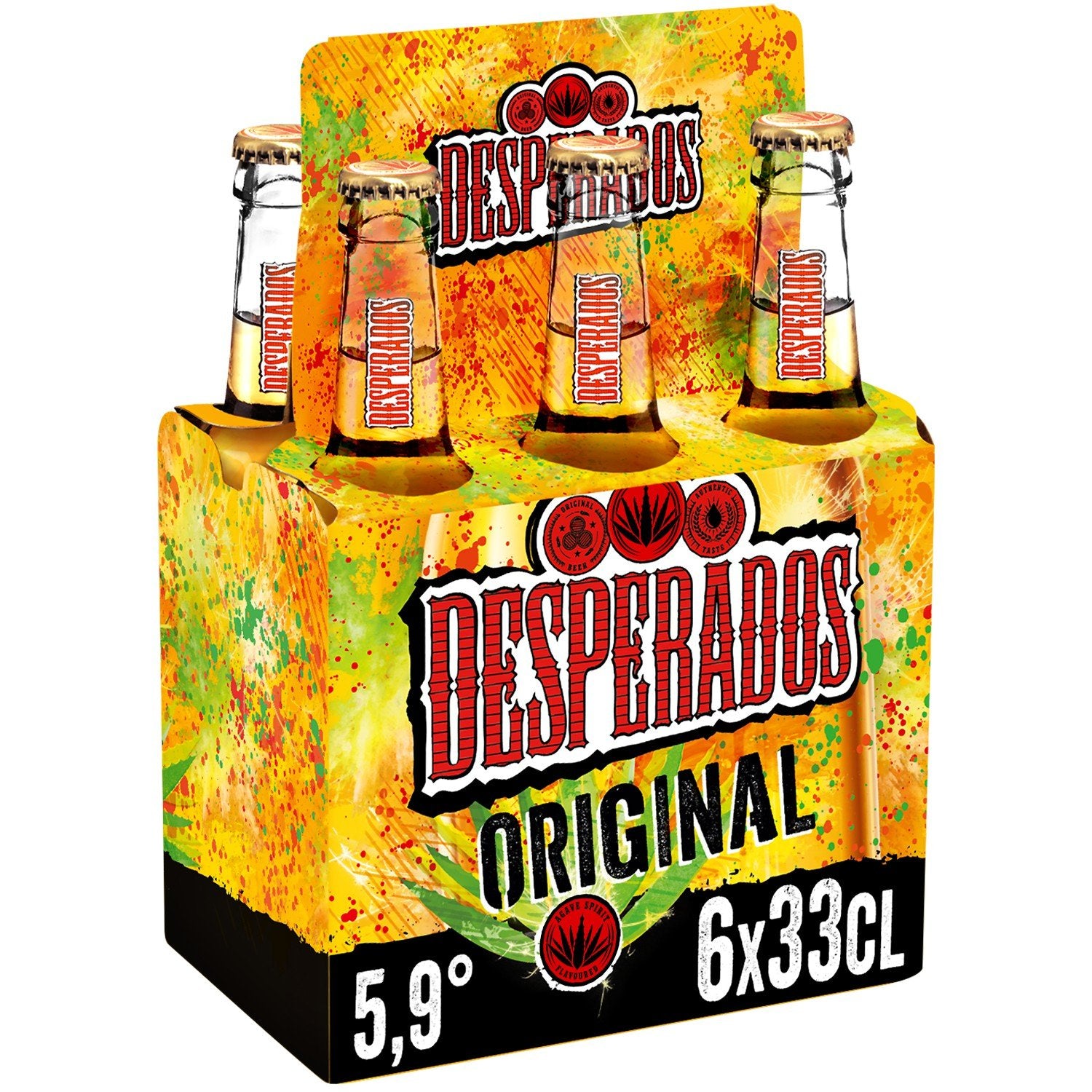 Bière Aromatisée au Spiritueux à Base d'Agave et 5,9% DESPERADOS 6X33CL 9,55€