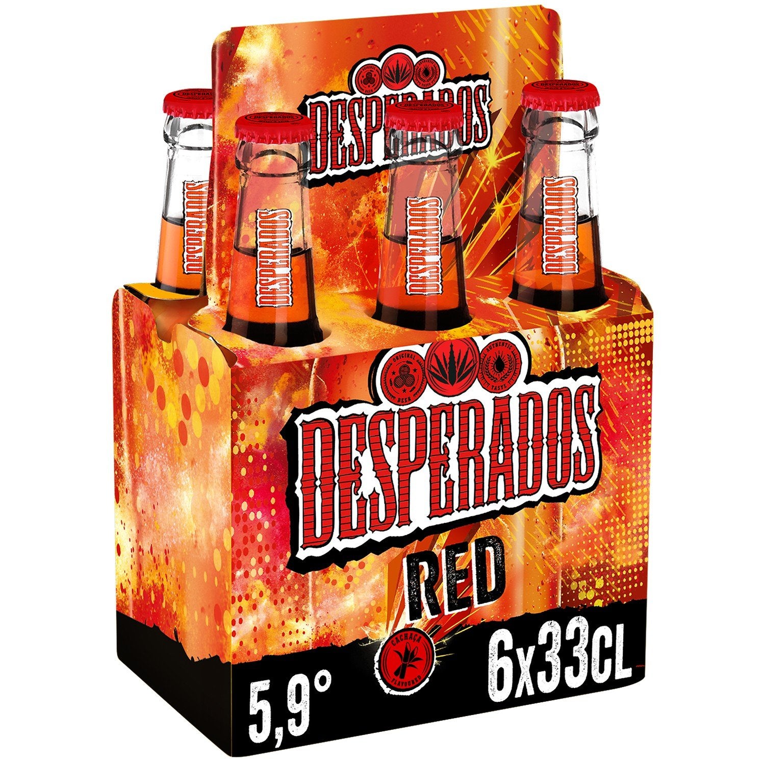 Bière Aromatisée au Spiritueux Fruits Rouges Guarana Red 5,9% DESPERADOS 6X33CL 11,89€