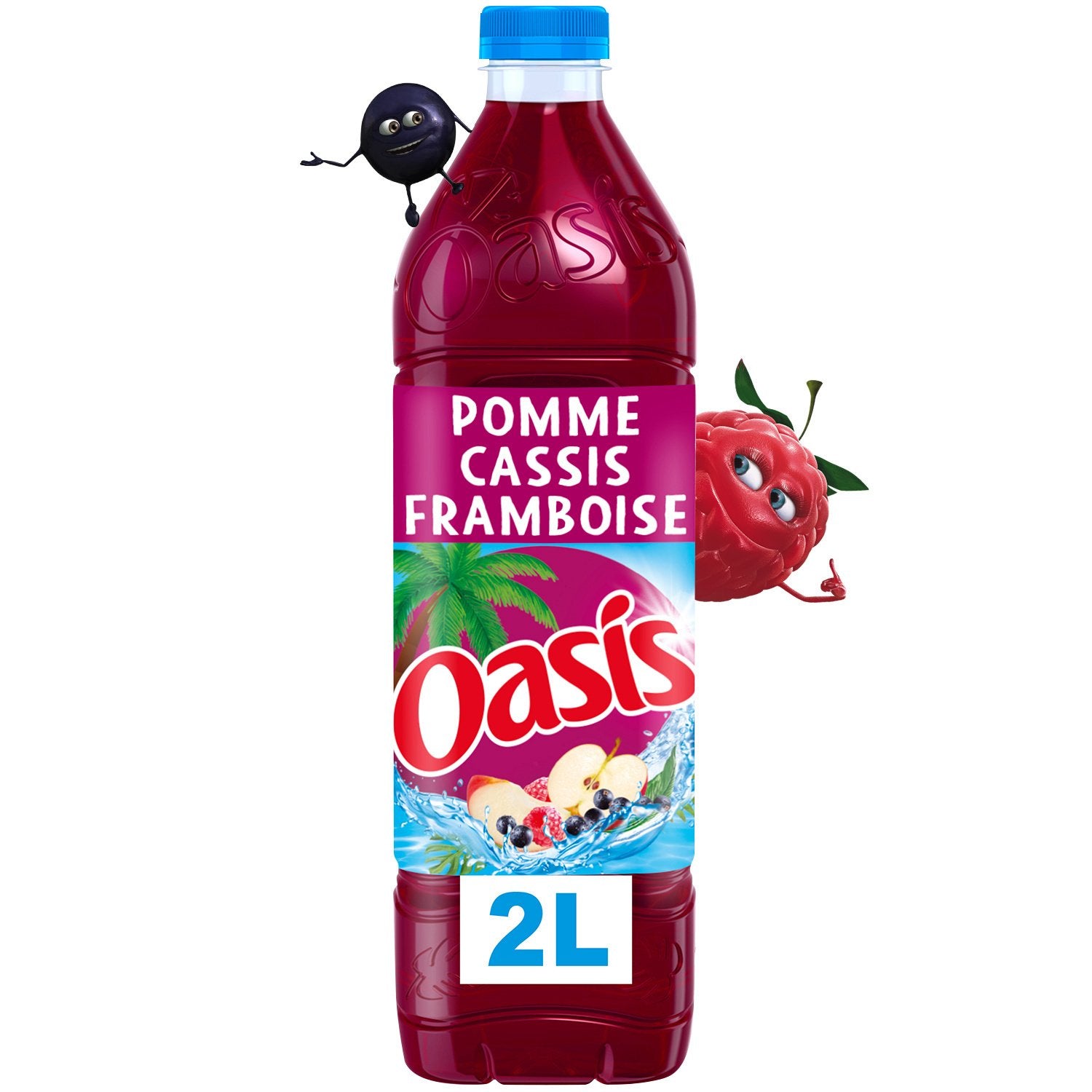 Boisson aux Fruits Pomme Cassis et Framboise OASIS 2L 3,58€