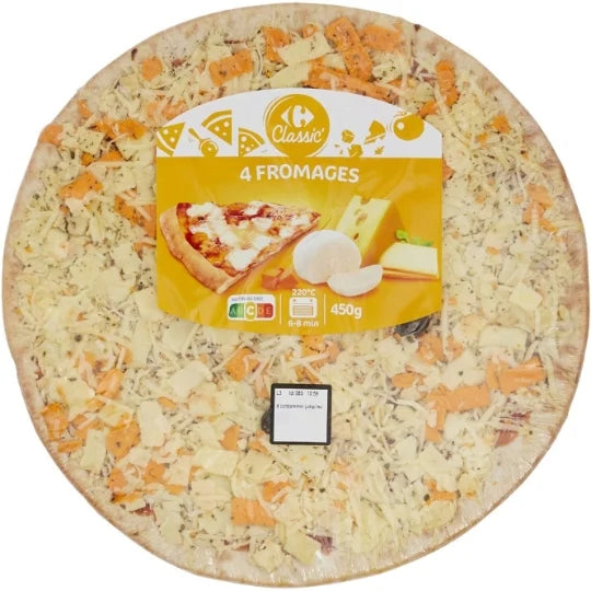Pizza 4 fromages CARREFOUR CLASSIC' (450G) 4,50€