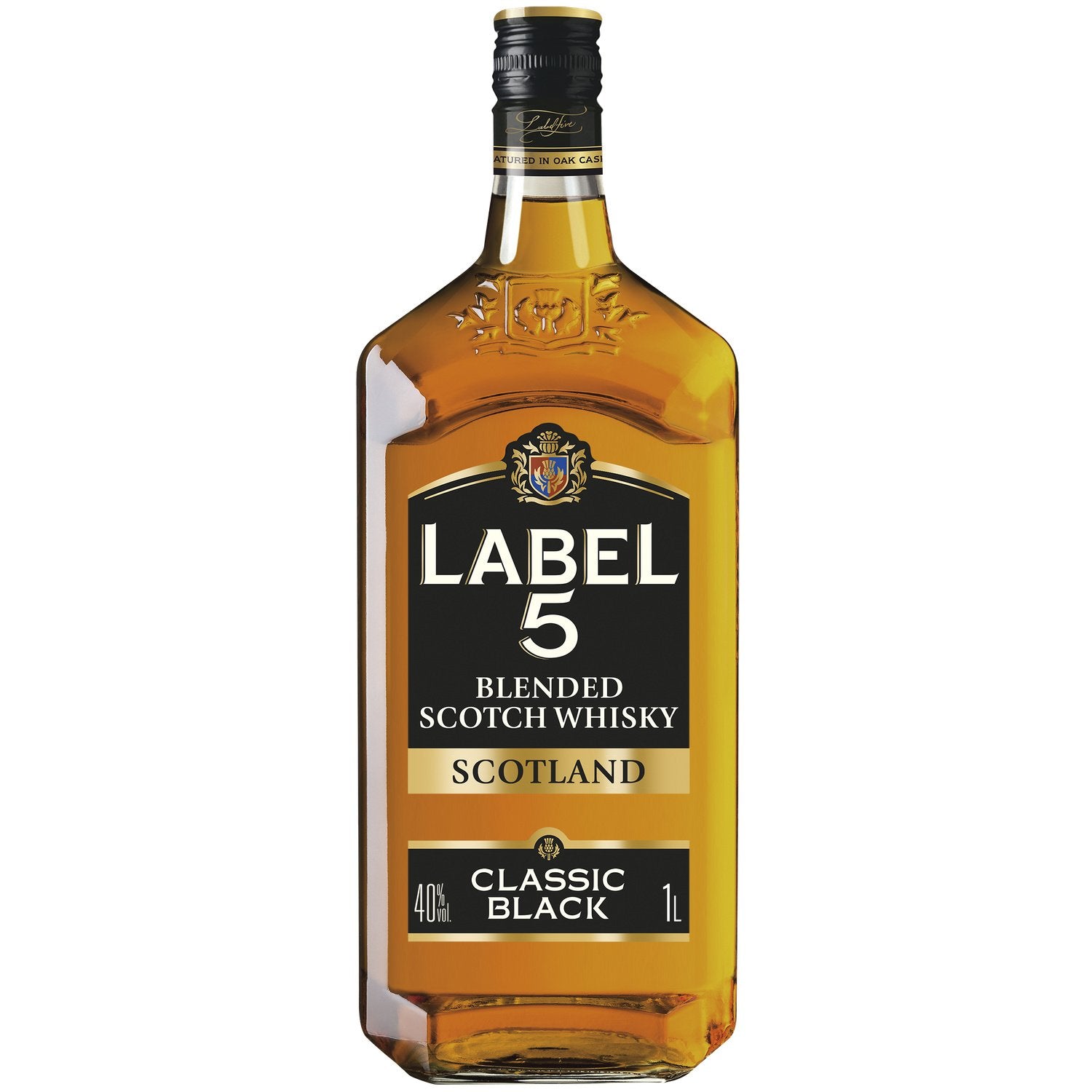 Whisky scotch Classic Black LABEL 5 1L 23,19€